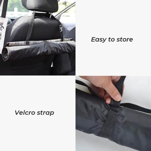 funnyfuzzyFoldableThickenedWaterproofDogCarSeatCover 8