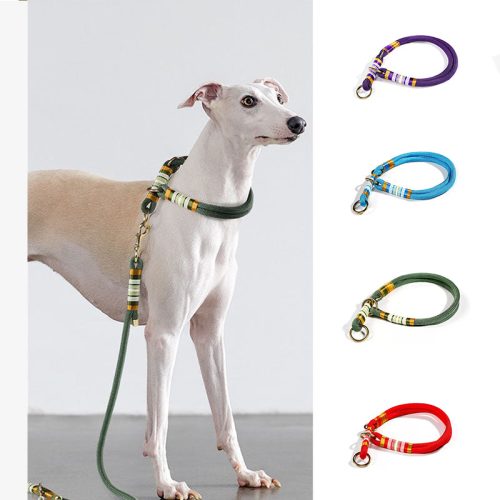 funnyfuzzyHand knittedRopeDogTrainingWalkingCollar 7 f81646b5 514e 4393 af27 965e633ce338