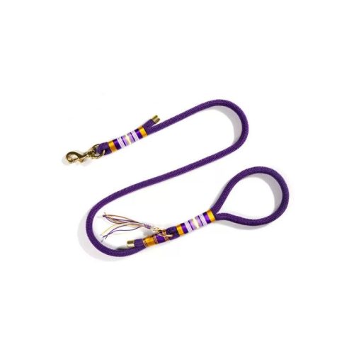 funnyfuzzyHand knittedRopeDogTrainingWalkingLeash 1