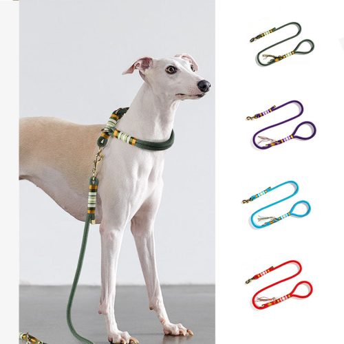 funnyfuzzyHand knittedRopeDogTrainingWalkingLeash 4