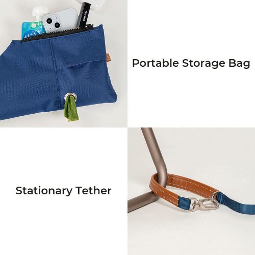 funnyfuzzyMultifunctionalHands FreeAnti PullDogWalkingHarnessSetwithStorageBag 5