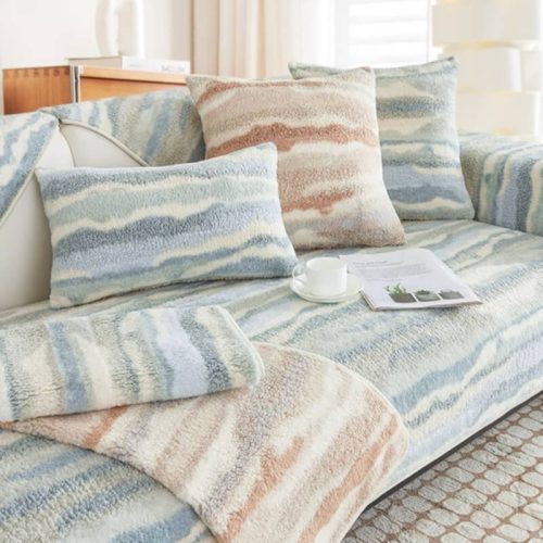 funnyfuzzyPlushCreamComfortFurnitureProtectiveMatCouchCover 7