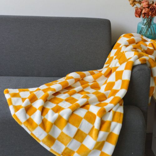 funnyfuzzyStylishChequeredFlannelPetBlanketDog CatBlanket 10