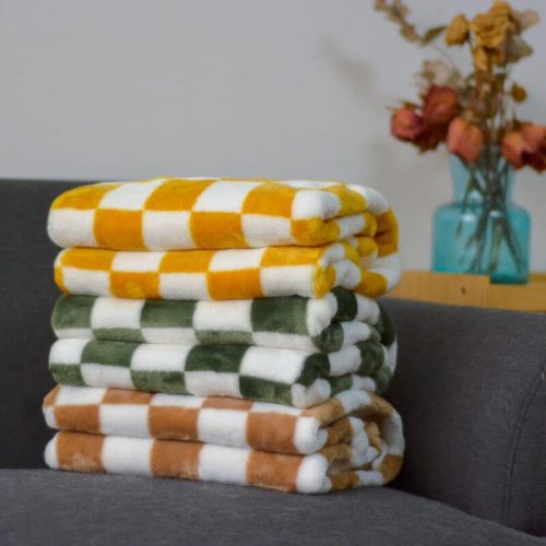 funnyfuzzyStylishChequeredFlannelPetBlanketDog CatBlanket 11