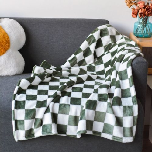 funnyfuzzyStylishChequeredFlannelPetBlanketDog CatBlanket 14