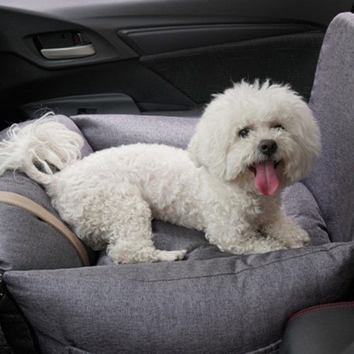 funnyfuzzySupportOrthopedicMulti PurposePetCarSafetySeatDogCarSeatBed 4