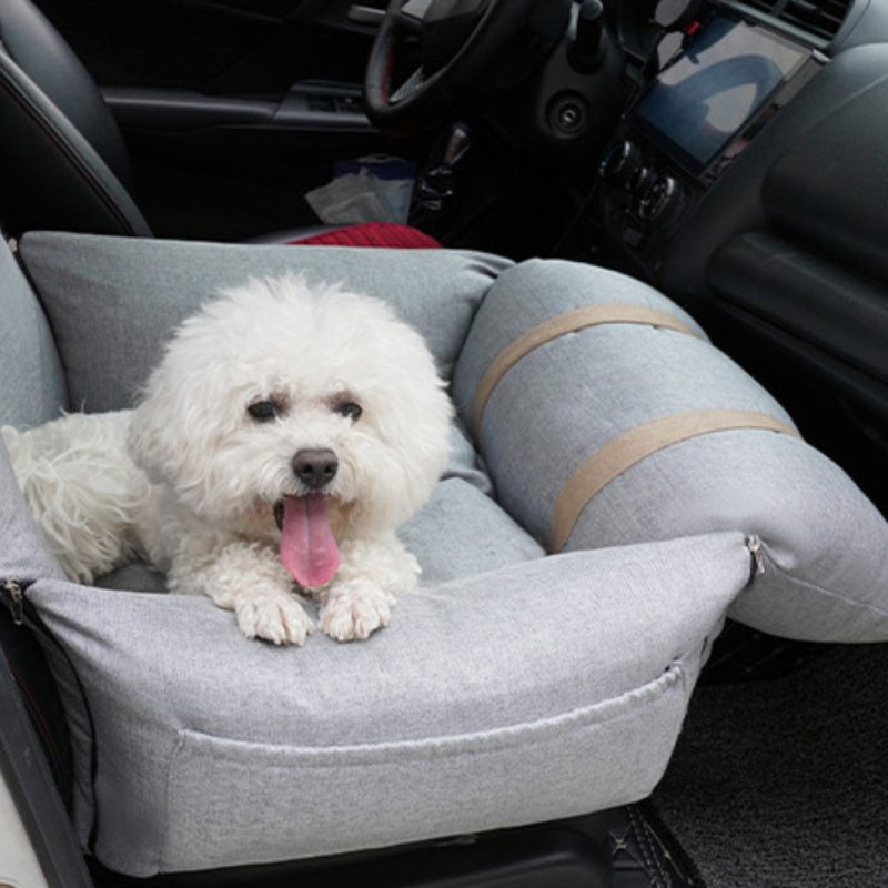 funnyfuzzySupportOrthopedicMulti PurposePetCarSafetySeatDogCarSeatBed 9