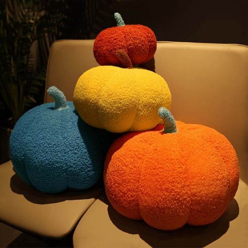 funnyfuzzyTeddyFleecePumpkinPillowSofaPillow 10