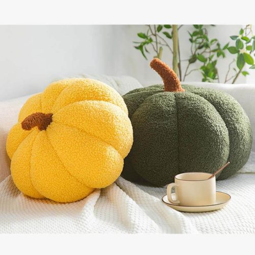 funnyfuzzyTeddyFleecePumpkinPillowSofaPillow 11