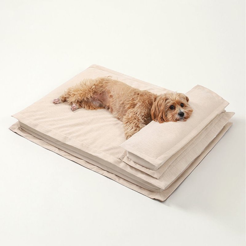 funnyfuzzyWaterproofAnti AnxietywithSpongeSupportDeepSleepingDogBed 2